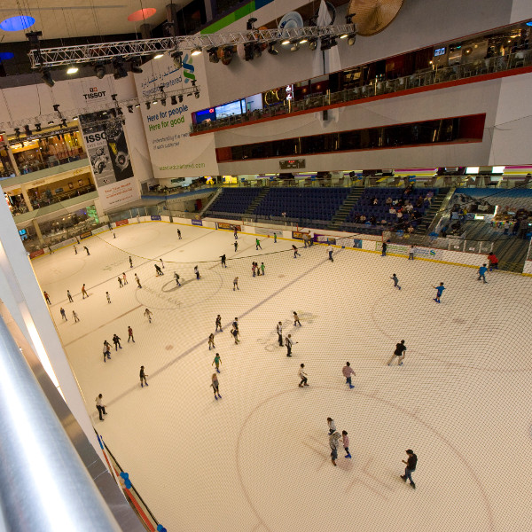 Ice skating at the Dubai Ice Rink - Meet The Cities